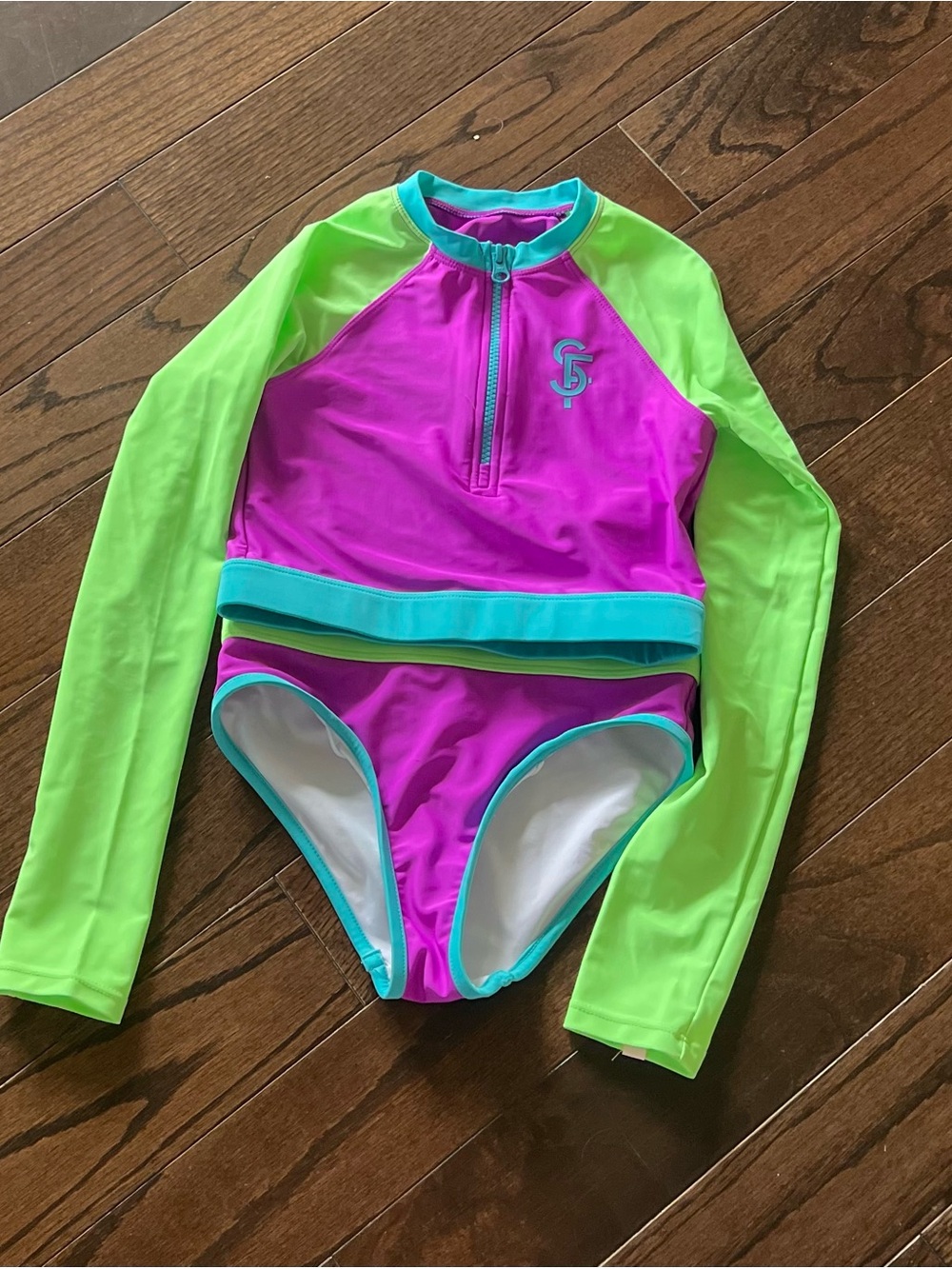 NEVER WORN Seafolly Girls Rashguard SwimSuit